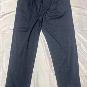 Dark Navy Straight Dress Pants